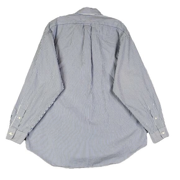 Polo Ralph Lauren Shirt Mens Size XL 16.5 Blue Stripe Button Down Oxford LS - Picture 2 of 10